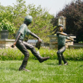 Professional Bronze Foundry brass garden statues children